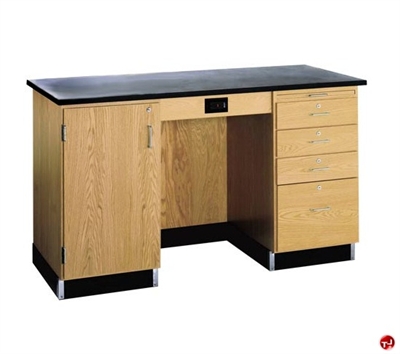 Picture of DEVA 30" x 60" Science Lab Study Desk with Storage