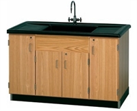 Picture of DEVA Science Lab Work Storage Cabinet with Large Sink
