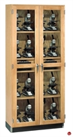 Picture of DEVA Double Door Glass Microscope Charger Storage Cabinet