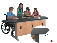 Picture of DEVA Science Lab ADA Height Adjustable Workstation with Electrical Outlets