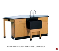 Picture of DEVA Science Lab Workstation with Sink and Storage Cabinetry