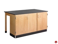 Picture of DEVA Science Lab Study Workstation with Storage Cabinet