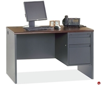 Picture of COPTI 30" x 48" SIngle Pedestal Steel Teacher Office Desk