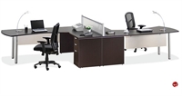 Picture of COPTI Contemporary 2 Person L Shape Office Desk Workstation