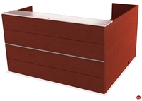 Picture of COPTI Veneer L Shape Reception Desk Workstation