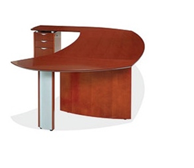 Picture of COPTI Veneer Curve Office Desk Workstation