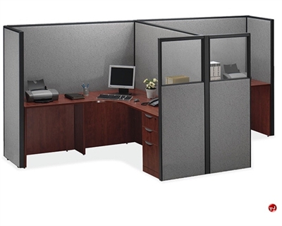 Picture of COPTI 2 Person L Shape Office Cubicle Workstation