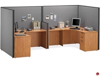 Picture of COPTI 2 Person L Shape Office Cubicle Workstation