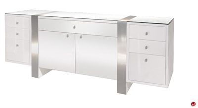 Picture of COX Contemporary Glass Top Credenza Storagez