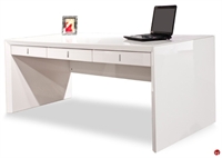 Picture of COX Contemporary White Office Desk with Drawers