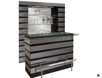 Picture of COX Contemporary Glass Top Bar Counter with Wall Unit