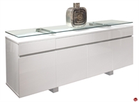 Picture of COX Contemporary Glass Top Storage Credenza