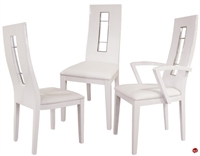 Picture of COX Contemporary White Wood Dining Arm Armless Chair, Set of 3
