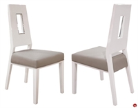 Picture of COX Contemporary White Wood Dining Armless Chair, Set of 2
