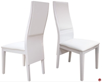 Picture of COX Contempoary White Wood Dining Armless Chair, Set of 2