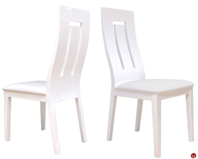 Picture of COX Contemporary White Wood Dining Armless Chair, Set of 2