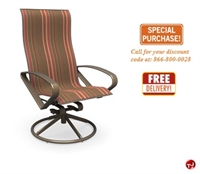 Picture of Homecrest Benton Aluminum Outdoor High Back Swivel Rocker Sling Chair