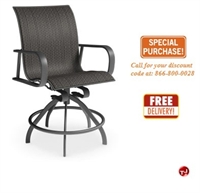 Picture of Homecrest Kashton Aluminum Outdoor Swivel Rocker Barstool Sling Chair