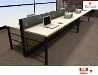 Picture of PEBLO 8 Person Bench Teaming Office Desk Workstation