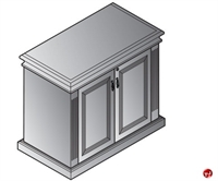 Picture of QSP Traditional Veneer 2 Door Low Storage Cabinet