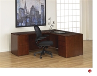 Picture of QSP 72" L Shape Veneer Office Desk Worktation