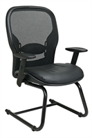 Picture of Ergonomic Sled Base Mesh Guest Visitor Chair with Arms