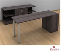 Picture of PEBLO Contemporay Office Desk with Storage Credenza