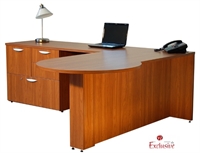 Picture of PEBLO Custom L Shape D Top Office Desk Workstation