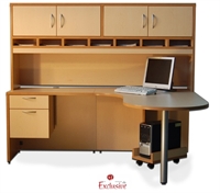 Picture of PEBLO Custom L Shape D Top Office Desk Workstation