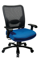 Picture of Big and Tall Ergonomic Mesh Swivel Chair with Adjustable Arms