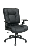 Picture of Mid Back Ergonomic Plush Office Swivel Chair with Lumbar Support