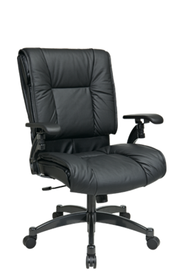 Picture of Mid Back Ergonomic Plush Office Swivel Chair with Lumbar Support