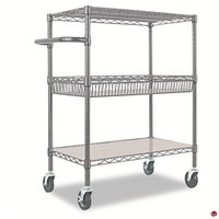 Picture of Mobile 2 Shelf Wire Push Cart