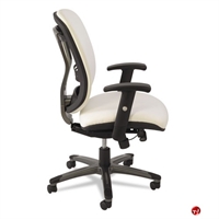 Picture of Mid Back Ergonomic Multi Function White Office Task Chair
