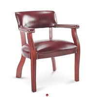 Picture of Traditional Guest Visitor Side Arm Chair with Nail Trim