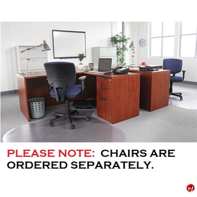 Picture of 2 Person L Shape Office Desk Workstation