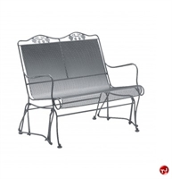Picture of GRID Outdoor Wrought Iron 2 Seat Loveseat Glider