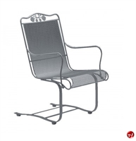 Picture of GRID Outdoor Wrought Iron Sled Base Dining Arm Chair