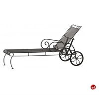 Picture of GRID Outdoor Wrought Iron Adjustable Chaise Lounge