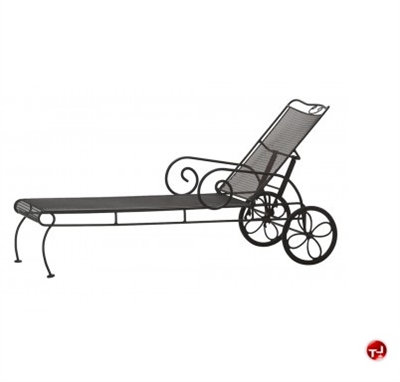 Picture of GRID Outdoor Wrought Iron Adjustable Chaise Lounge