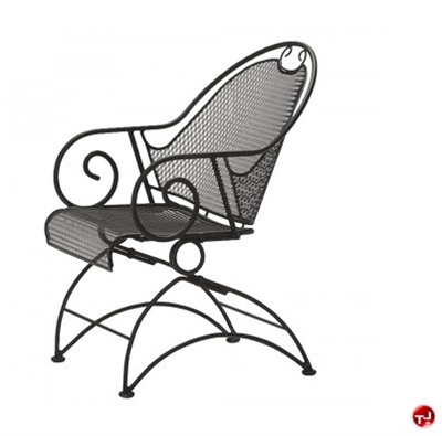 Picture of GRID Outdoor Wrought Iron Dining Arm Chair