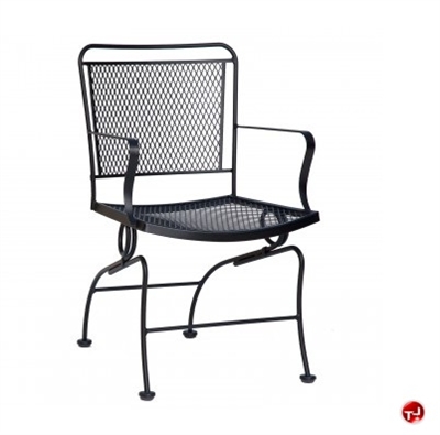 Picture of GRID Outdoor Wrought Iron Dining Arm Chair