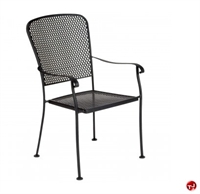 Picture of GRID Outdoor Wrought Iron Stack Dining Arm Chair