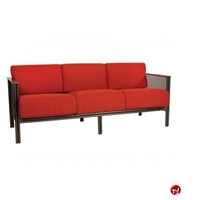 Picture of GRID Outdoor Wrought Iron 3 Seat Sofa with Padded Cushion