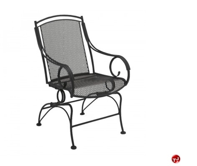 Picture of GRID Outdoor Wrought Iron Movement Dining Arm Chair