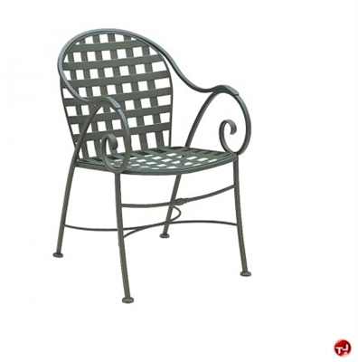 Picture of GRID Outdoor Wrought Iron Dining Arm Chair