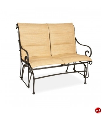 Picture of GRID Outdoor Wrought Iron 2 Seat Loveseat Glider