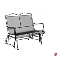 Picture of GRID Outdoor Wrought Iron 2 Seat Loveseat Glider