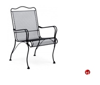 Picture of GRID Outdoor Wrought Iron High Back Dining Arm Chair