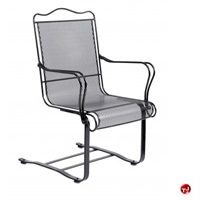 Picture of GRID Outdoor Wrought Iron Sled Base Dining Arm Chair